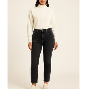 Good American Black Wash Cotton Blend Jeans Size 2/26